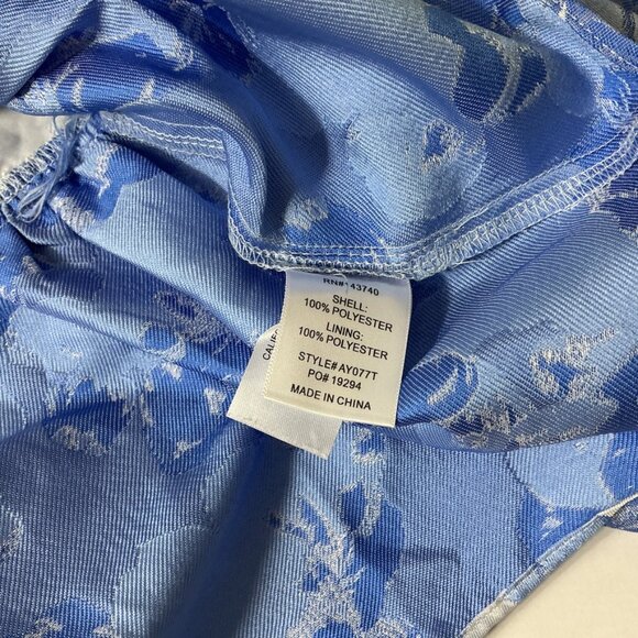 Tuckernuck Hyacinth House Blue Jacquard Puff Sleeve Eleanor Blouse NWT S - Picture 8 of 8